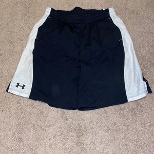 Under Armour kids Black and White Athletic Shorts
